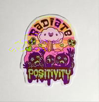 Image 1 of Radiate Positivity Glossy Finish Vinyl Sticker