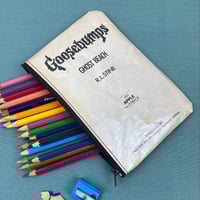 Image 1 of Goosebumps: Ghost Beach, R. L. Stine, Book Page Pencil Case