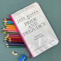 Image 1 of Pride and Prejudice, Book Page Pencil Case Jane Austen