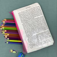 Image 2 of Pride and Prejudice, Book Page Pencil Case Jane Austen