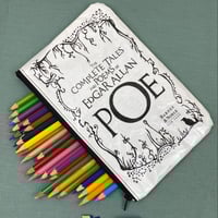 Image 1 of Edgar Allan Poe: The Complete Takes and Poems, The Raven Book Page Pencil Case 
