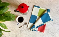Image 1 of Fruitbowl Check Tea Towel