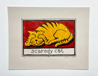 Image 2 of Scaredy Cat Lithograph