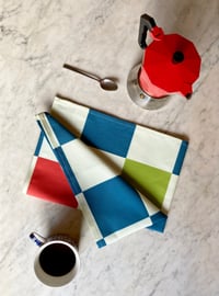 Image 2 of Fruitbowl Check Tea Towel