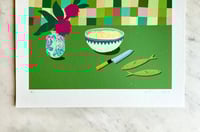 Image 4 of Kitchen Supper (with camellias) Artist's Proof Print