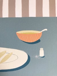 Image 5 of New Year Fish (blue and grey) Artist's Proof Print