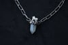 dead good aquamarine fox tooth necklace