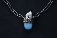 Image 1 of dead good deer tooth and opalite necklace 