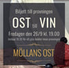Ostprovning Ost till Vin 26/9