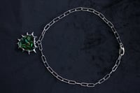 Image 2 of dead good spikey beetle wing necklace 