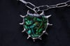 dead good spikey beetle wing necklace 
