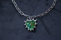 Image 7 of dead good spikey beetle wing necklace 
