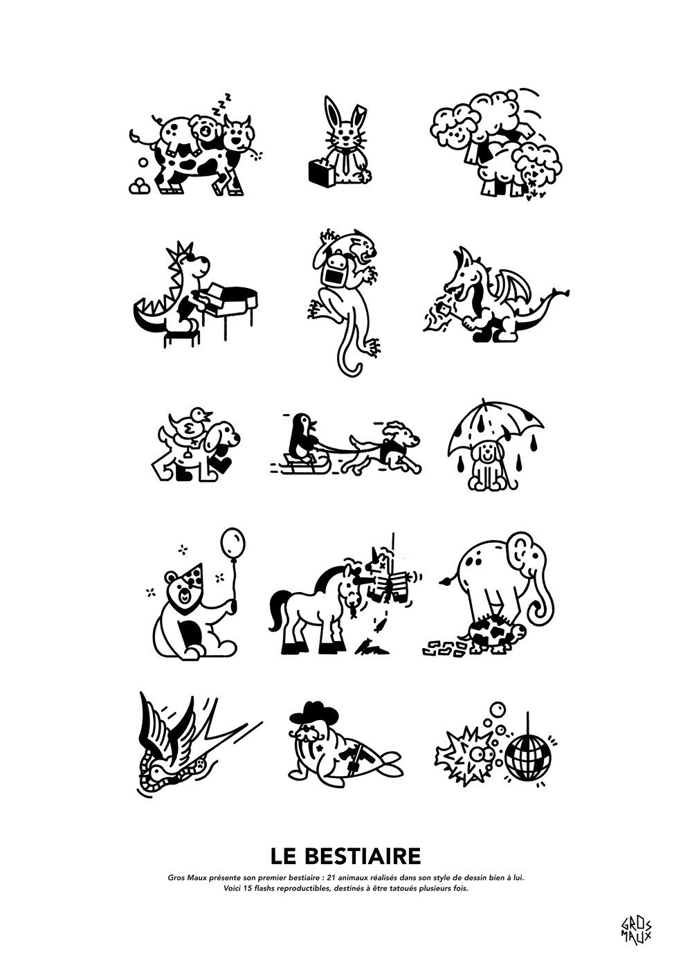 PRINT - LE BESTIAIRE