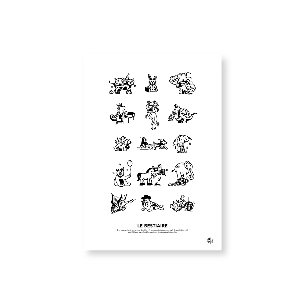 PRINT - LE BESTIAIRE