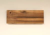 Image 1 of Wood coat rack, 3 hooks. 