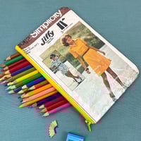 Image 1 of Sewing Pattern Pencil Case, Shirt Dress