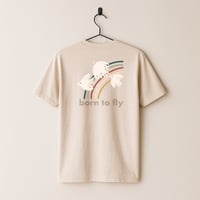 Image 1 of Born to fly tee