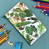 Image 1 of Hazel, Beech and Oak Trees, Book Page Pencil Case