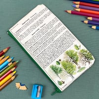 Image 2 of Hazel, Beech and Oak Trees, Book Page Pencil Case