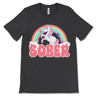 Image 3 of Sober Tshirt | Sober Unicorn Tee