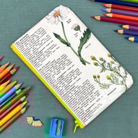 Image 1 of Daisy, Wild Flower Guide Book Page Pencil Case