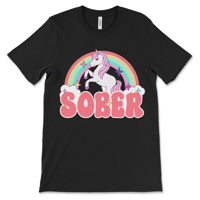 Image 1 of Sober Tshirt | Sober Unicorn Tee