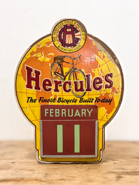 Image 1 of Vintage Card Hercules Cycle and Motor Co. Advertising Sign - Circa 1920's