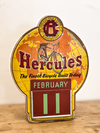 Image 3 of Vintage Card Hercules Cycle and Motor Co. Advertising Sign - Circa 1920's