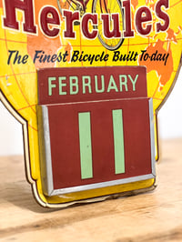 Image 4 of Vintage Card Hercules Cycle and Motor Co. Advertising Sign - Circa 1920's