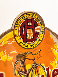 Image 6 of Vintage Card Hercules Cycle and Motor Co. Advertising Sign - Circa 1920's