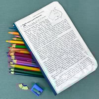 Image 2 of Butterfly Entomology Book Page Pencil Case, Black