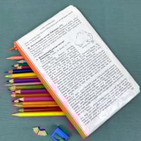 Image 2 of Butterfly Entomology Book Page Pencil Case, Orange