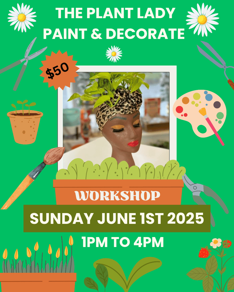 Image of The plant lady paint & decorate workshop 