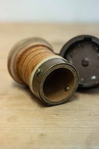 Image 4 of Antique Brass & Wooden Cash Carrier - Circa 1920 From Omagh
