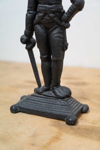 Image 3 of Antique Victorian Cast Iron Door Stop of Lord Nelson