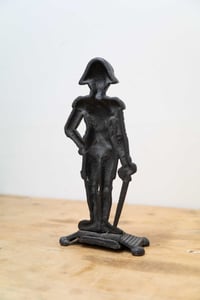 Image 4 of Antique Victorian Cast Iron Door Stop of Lord Nelson