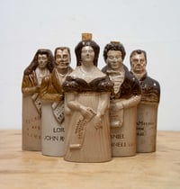Image 1 of 20th Century Political Stoneware Flasks made by Denby