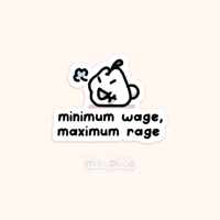 maximum rage vinyl sticker