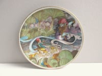 Image 1 of Ltd Edition Vintage Plate, Aladdin's Lamp and Genie by Haviland Limoges Porcelain & Liliane Tellier 