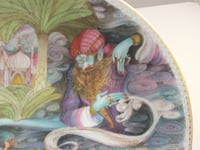 Image 5 of Ltd Edition Vintage Plate, Aladdin's Lamp and Genie by Haviland Limoges Porcelain & Liliane Tellier 
