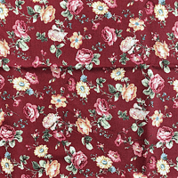 Image 2 of SIENNA Packed Roses-Wine by Michele D'Amore for Marcus Fabrics
