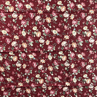 Image 3 of SIENNA Packed Roses-Wine by Michele D'Amore for Marcus Fabrics