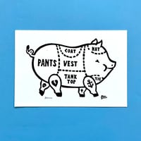 Image 1 of 'Pig' Print