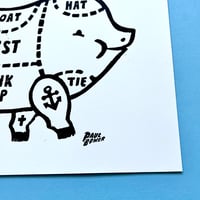 Image 2 of 'Pig' Print