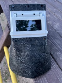 Image 3 of White Hobart Black Floral Leather