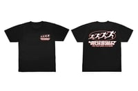 Image 3 of Midnight Runner S/S '25 collection: White & Orange logo tee 