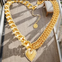 Image 5 of Diamond Heart Choker 