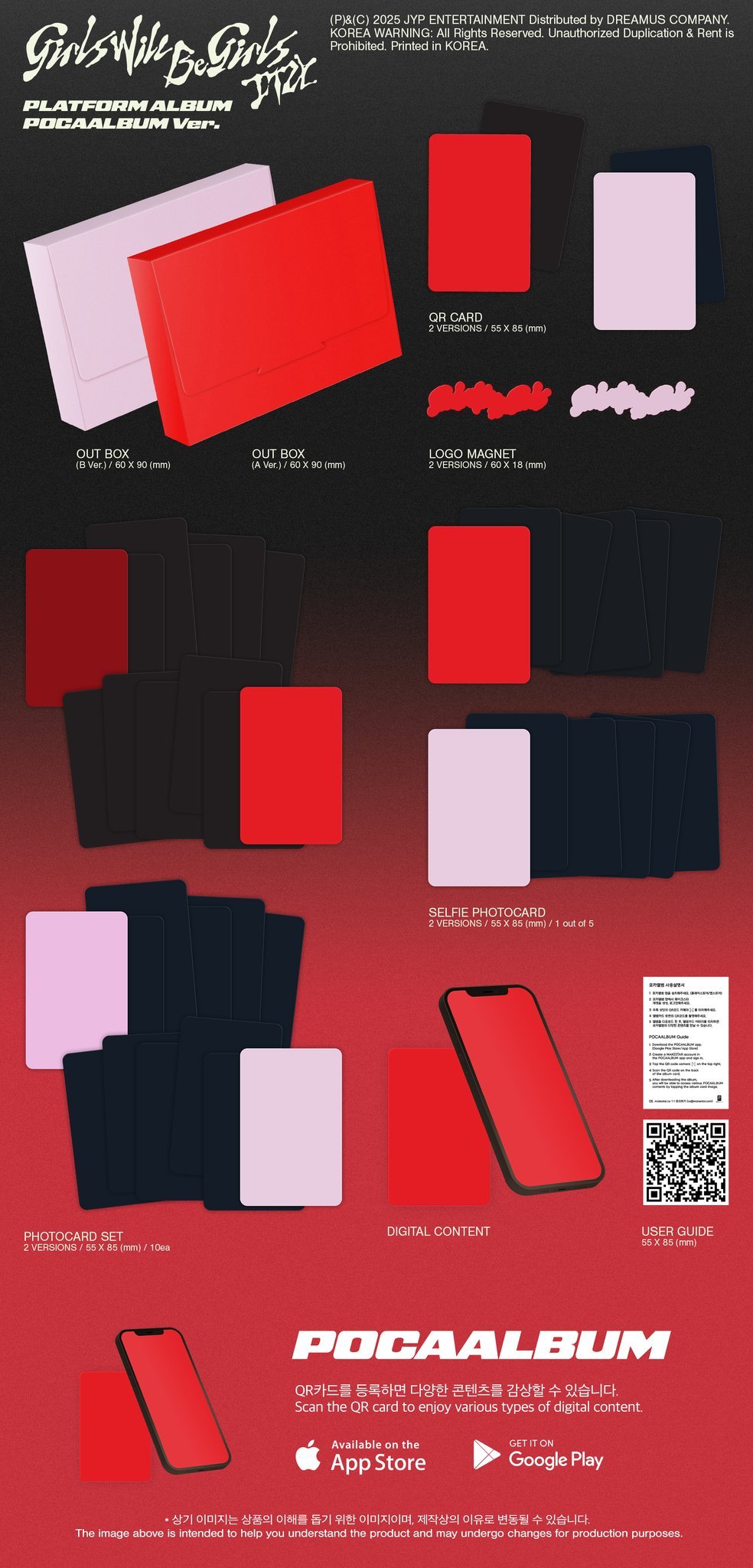 Image of [PRE-ORDER] ITZY ‘Girls Will Be Girls’ (Platform - POCAALBUM) + Apple Music POBs