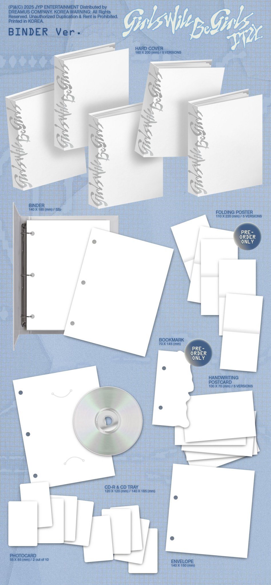 Image of [PRE-ORDER] ITZY ‘Girls Will Be Girls’ (Binder Ver.) + Apple Music POBs