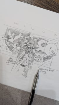 Image 2 of Original Concept Sketch for Wilco's Wilmington Poster